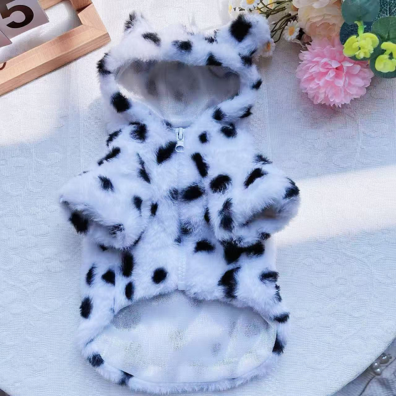 Palto pentru câini, material fleece coral, categorie palto din bumbac, stil de relaxare, Pretty Pet