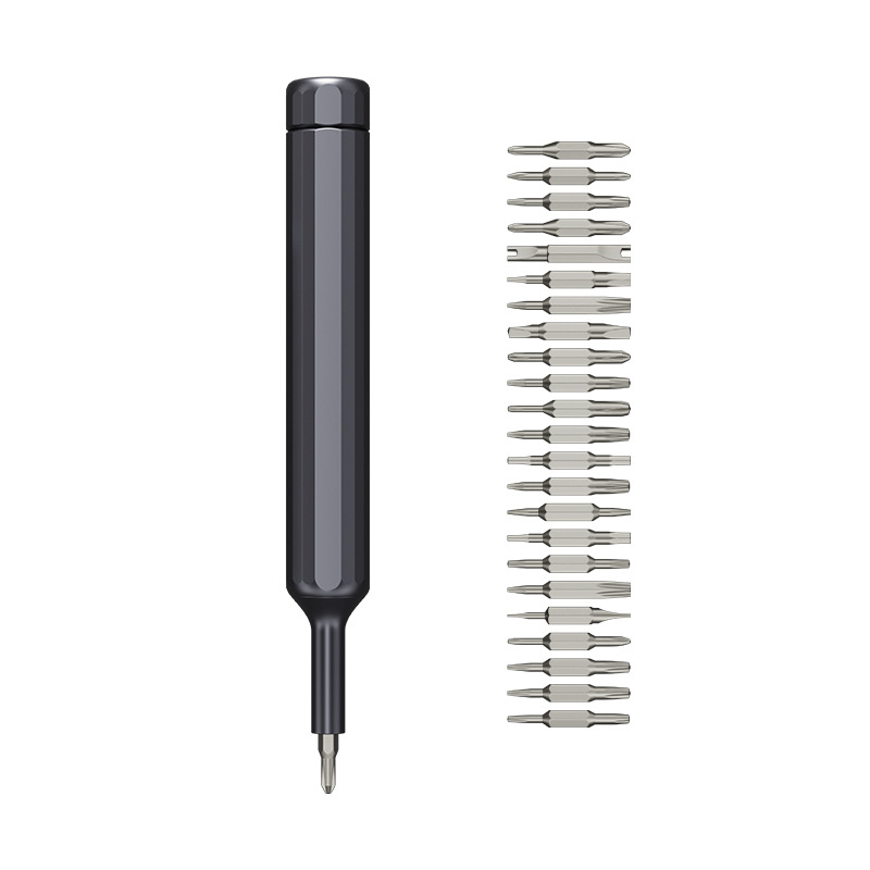 Set 39 în 1 șurubelnițe stilou pentru ochelari, telefoane și calculatoare — magnetic, neizolat, oțel de instrument S2, 0,095 kg