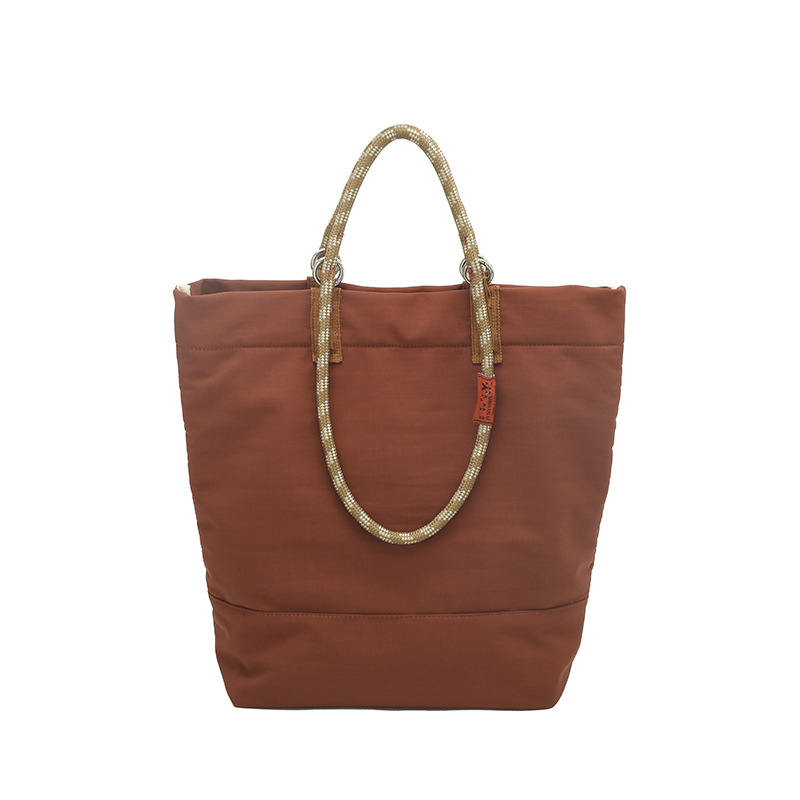 Geantă Tote pentru utilizare zilnică cu mânere duble (Nylon; căptușeală poliester; deschidere cu fermoar; buzunar pentru telefon; buzunar interior patch)