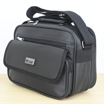 Guangshida muška torbica za ramena preko tijela, poliester, ulični stil, izdržljiva, unutarnje pregrade, za poslovna putovanja