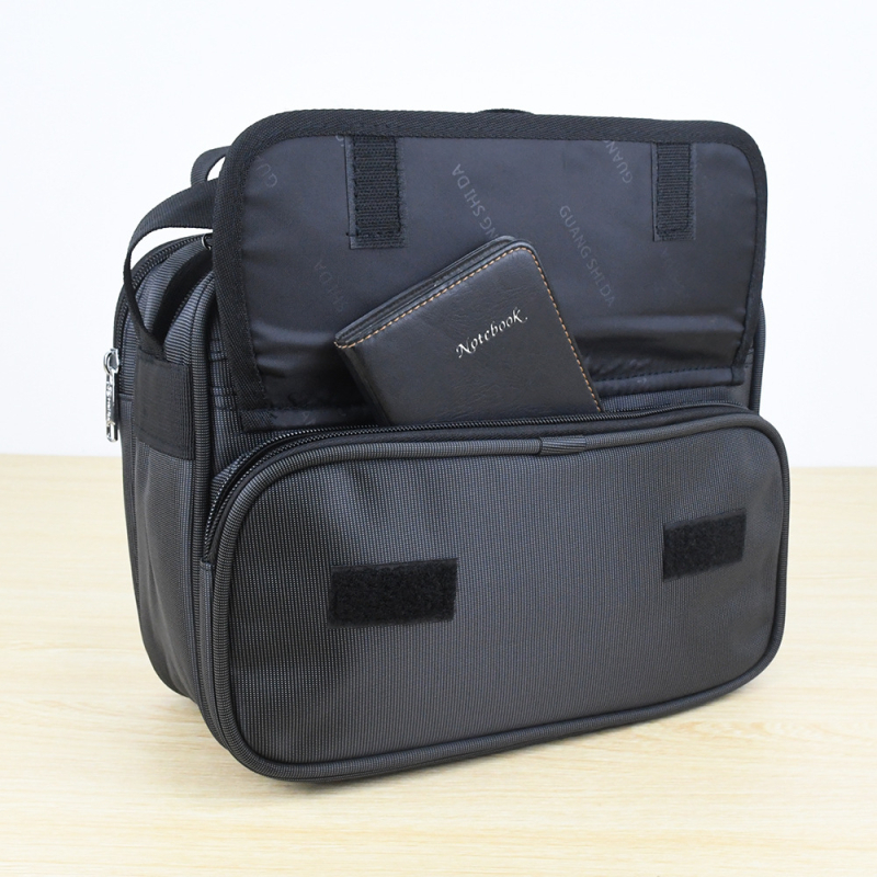 Guangshida muška torbica za ramena preko tijela, poliester, ulični stil, izdržljiva, unutarnje pregrade, za poslovna putovanja