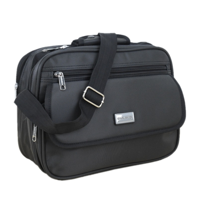 Guangshida muška torbica za ramena preko tijela, poliester, ulični stil, izdržljiva, unutarnje pregrade, za poslovna putovanja