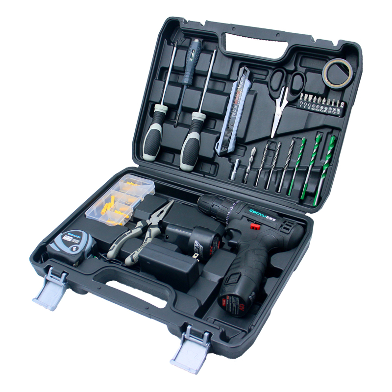 Osayu 12V Bormașină cu acumulator litiu - Set scule pentru casă, 13 piese, Oțel cu carbon înalt