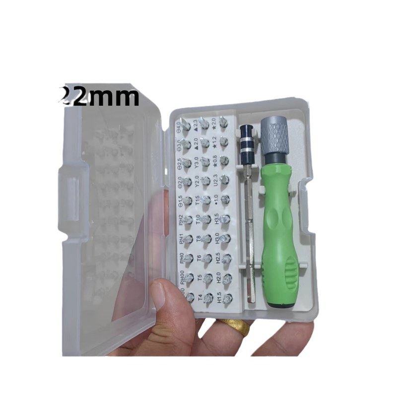 Zhuo Rui 32-u-1 magnetski odvijač set – karbonska čelika, bez izolacije, višenamjenski alat za demontažu mobilnih telefona, računala i prijenosnih računala