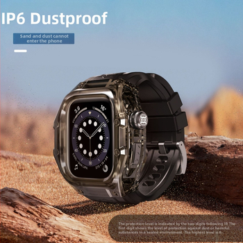 Apple Watch apsauginė dėžutė – atspari vandeniui, TPU+PC medžiaga, pritaikytas dizainas, suderinama su Watch4