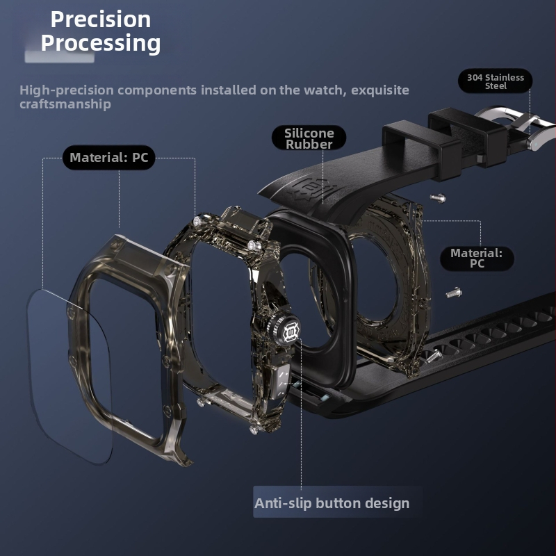 Apple Watch kaitseümbris – veekindel, TPU+PC materjal, kohandatud disain, ühilduv Watch4