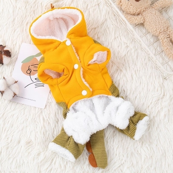 Îmbrăcăminte pentru animale de companie – Haine toamnă-iarnă îngroșate, costumul transformabil cald pentru patrupede