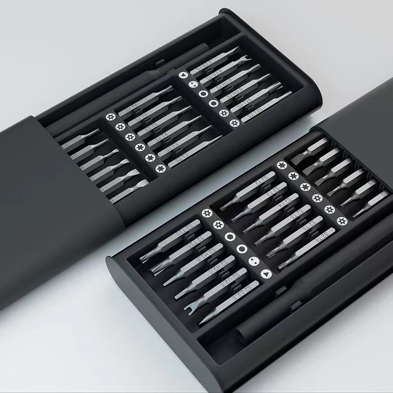 Set șurubelnițe 25-in-1, magnetice, pentru telefoane, laptopuri și tablete, din oțel carbon