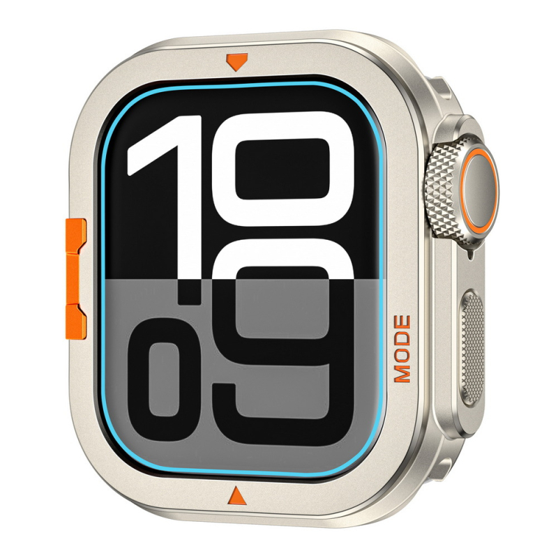 Apple Watch fém védőtok Ultra 1/2 49mm/46mm, PC + cinkötvözet, termékkód Apple alpine metal case, tömeg 13,5 g, dobozban