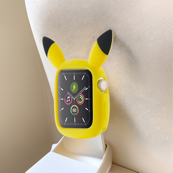 KEMOKA szilikon védőtok Apple Watch Series 7-hez Pikachu dizájnnal
