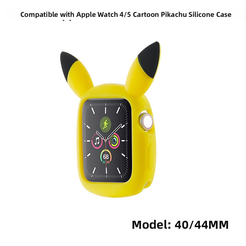 KEMOKA silikoonist kaitsekorpus Apple Watch Series 7 Pikachu kujundusega