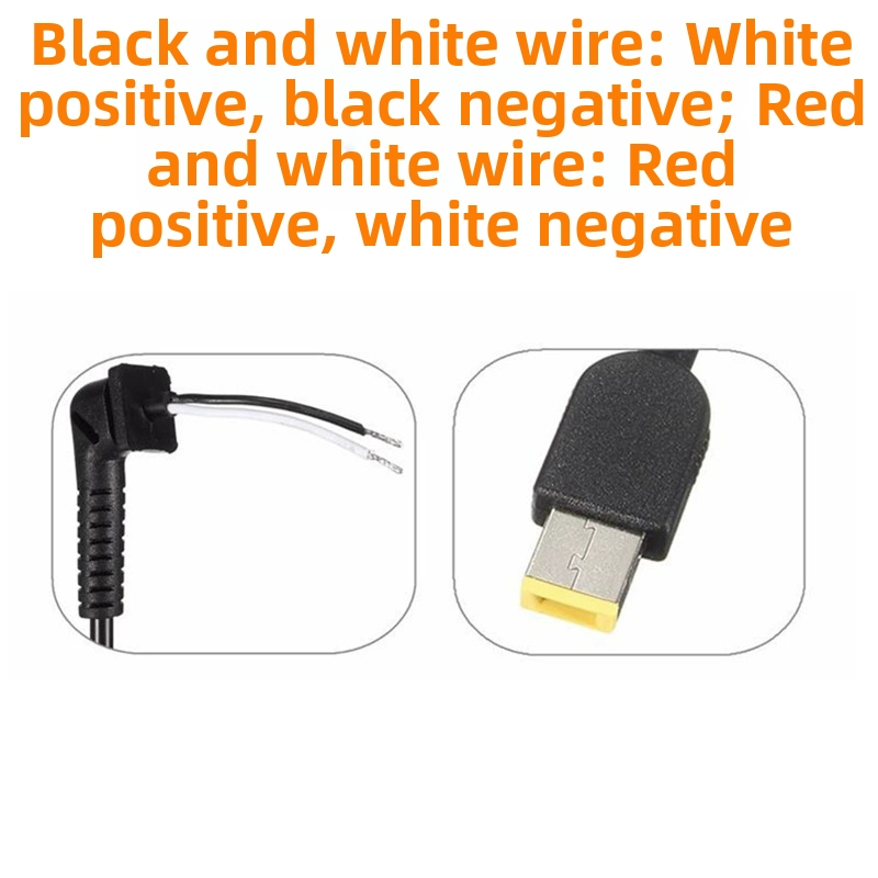 Lenovo klēpjdatora barošanas kabelis ar kvadrāta porta DC izeju 90W/170W/230W