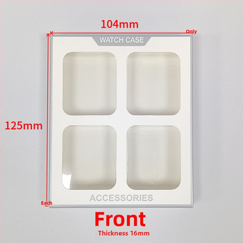 Krabičky na balenie ochranného krytu Apple Watch – štvorbalenie, papier/kartón, offset tlač, nosnosť 500 g, pre Apple Watch 4/5/6/7/8 SE