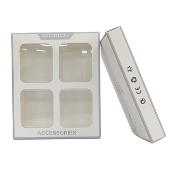 Krabičky na balenie ochranného krytu Apple Watch – štvorbalenie, papier/kartón, offset tlač, nosnosť 500 g, pre Apple Watch 4/5/6/7/8 SE