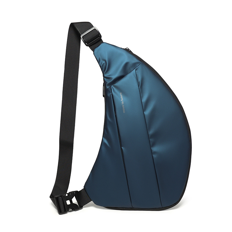 Geantă toracică pentru bărbați, stil urban, material Oxford, rezistentă la uzură, căptușeală din poliester