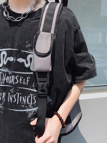 Muška crossbody torba iz serije Mountain Series - Oxford platno, vodootporna, izuzetno lagana, otporna na habanje, kompatibilna s 14-inčnim prijenosnikom