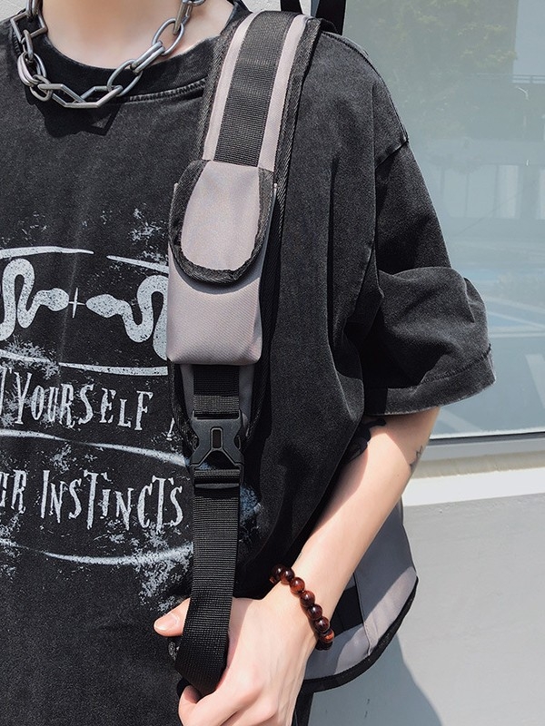 Muška crossbody torba iz serije Mountain Series - Oxford platno, vodootporna, izuzetno lagana, otporna na habanje, kompatibilna s 14-inčnim prijenosnikom