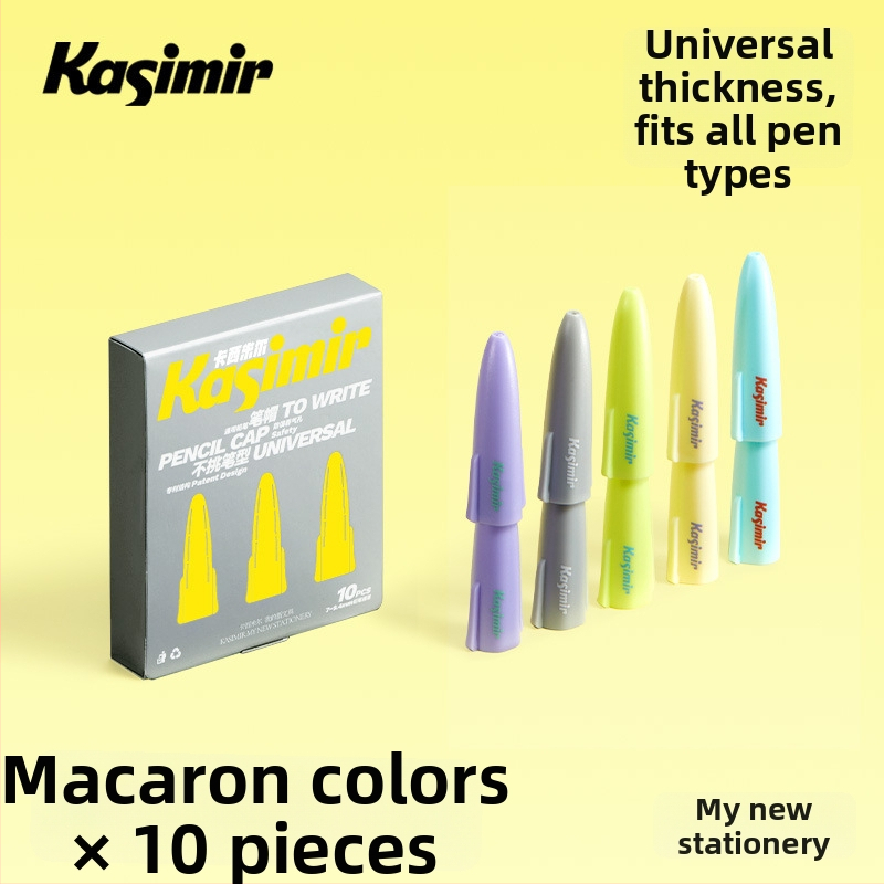 Casimir pieštuko dangtelis ir dėklas, skaidrus apsauginis dangtelis, metalas; skirta pradinių klasių mokiniams ir ikimokyklinukams