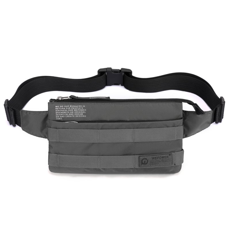 Geantă pentru piept bărbați din nailon, impermeabilă și ultraușoară, căptușită cu poliester, potrivită pentru călătorii de agrement