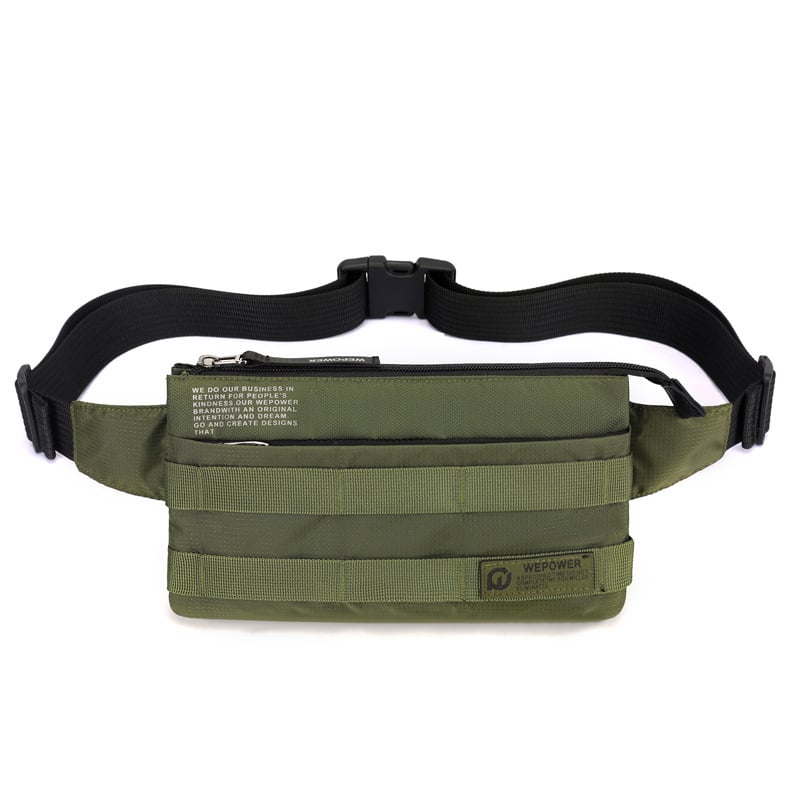 Geantă pentru piept bărbați din nailon, impermeabilă și ultraușoară, căptușită cu poliester, potrivită pentru călătorii de agrement