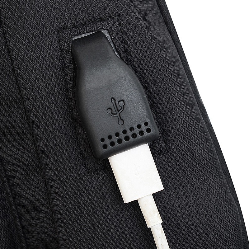 Geantă de piept pentru bărbați, curea crossbody pentru telefon, stil Urban Simplicity, material Oxford, primăvara 2024