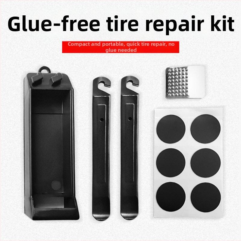 Pārnēsājams velosipēdu remonta komplekts ar bez līmes riepu uzlīmēm, piemērots kalnu velosipēdiem, pielāgojama apstrāde — Yiwu Suxiao