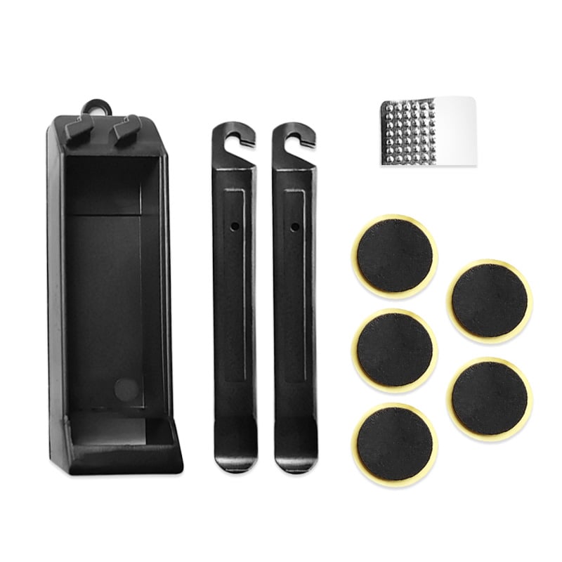 Pārnēsājams velosipēdu remonta komplekts ar bez līmes riepu uzlīmēm, piemērots kalnu velosipēdiem, pielāgojama apstrāde — Yiwu Suxiao