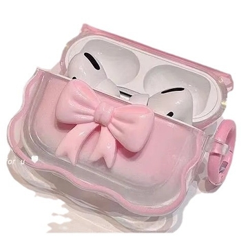 Θήκη για AirPods Pro 3 και AirPods 4 — σχέδιο φιόγου με κυματικό άκρο, TPU, μαλακό περίβλημα, χαρακτική, προσαρμοστική