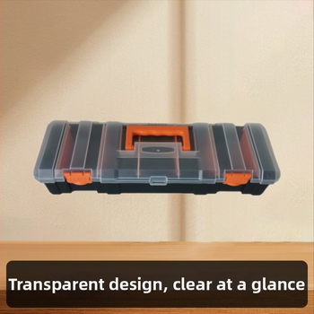 Bellco cutie plastică pentru unelte – material PP, capac transparent, depozitare portabilă pentru unelte, piese și accesorii hardware