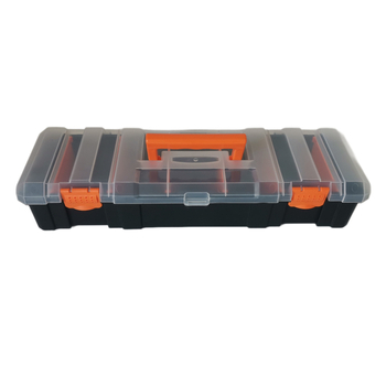 Bellco cutie plastică pentru unelte – material PP, capac transparent, depozitare portabilă pentru unelte, piese și accesorii hardware