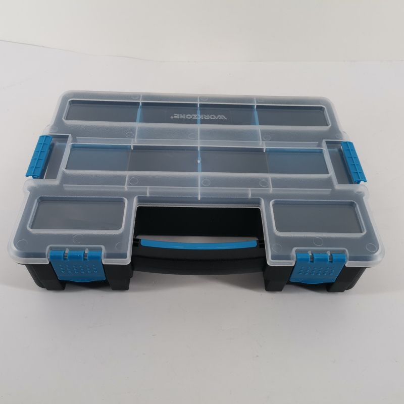 Bellco cutie plastică pentru unelte – material PP, capac transparent, depozitare portabilă pentru unelte, piese și accesorii hardware