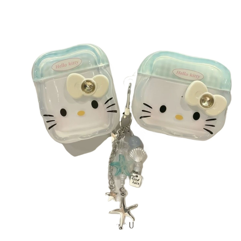 Etui AirPods s mačjim ušima, PC materijal, gravirano, prenosno