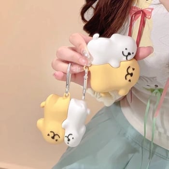 Carcasă AirPods – Design cartoon, tip split, silicon, turnare prin injecție, compatibil Apple