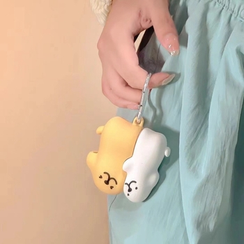 Carcasă AirPods – Design cartoon, tip split, silicon, turnare prin injecție, compatibil Apple