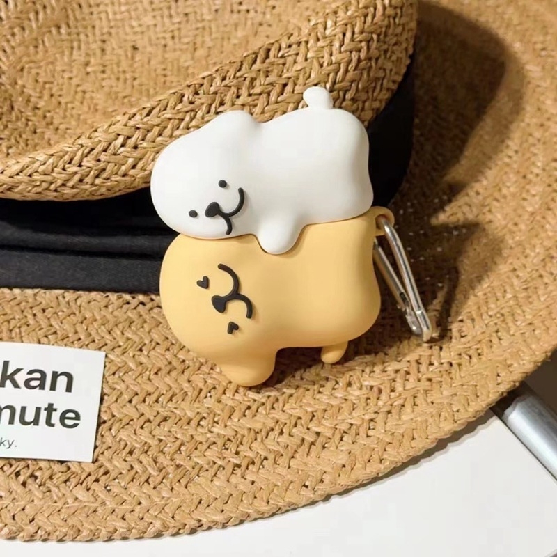 Carcasă AirPods – Design cartoon, tip split, silicon, turnare prin injecție, compatibil Apple