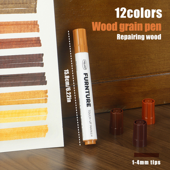 Писалка за поправка на дървен фурнир и драскотини, запечатване на ръбове – Артикул 6613; Марка: Други; Варианти на писалката: 12