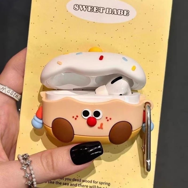 Silikonska zaštitna futrola za AirPods Pro 2, sa simpatičnim crtić dizajnom