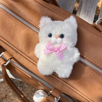 Плюшен калъф за AirPods 4-та генерация с котешки дизайн, карикатурен стил, текстилна изработка, съвместим с AirPods 1/2/3