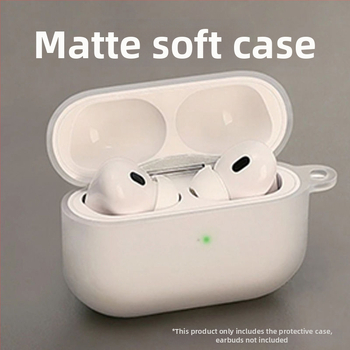 Zaštitna futrola AirPods Pro2 Gen2: matno prozorno PC kućište s graviranim uzorkom za AirPods