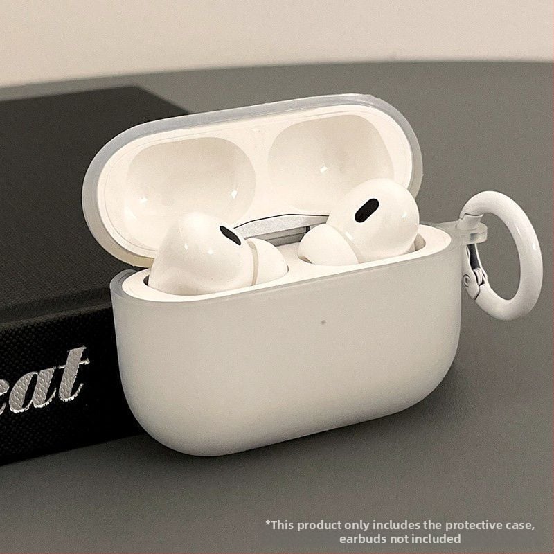 Zaštitna futrola AirPods Pro2 Gen2: matno prozorno PC kućište s graviranim uzorkom za AirPods