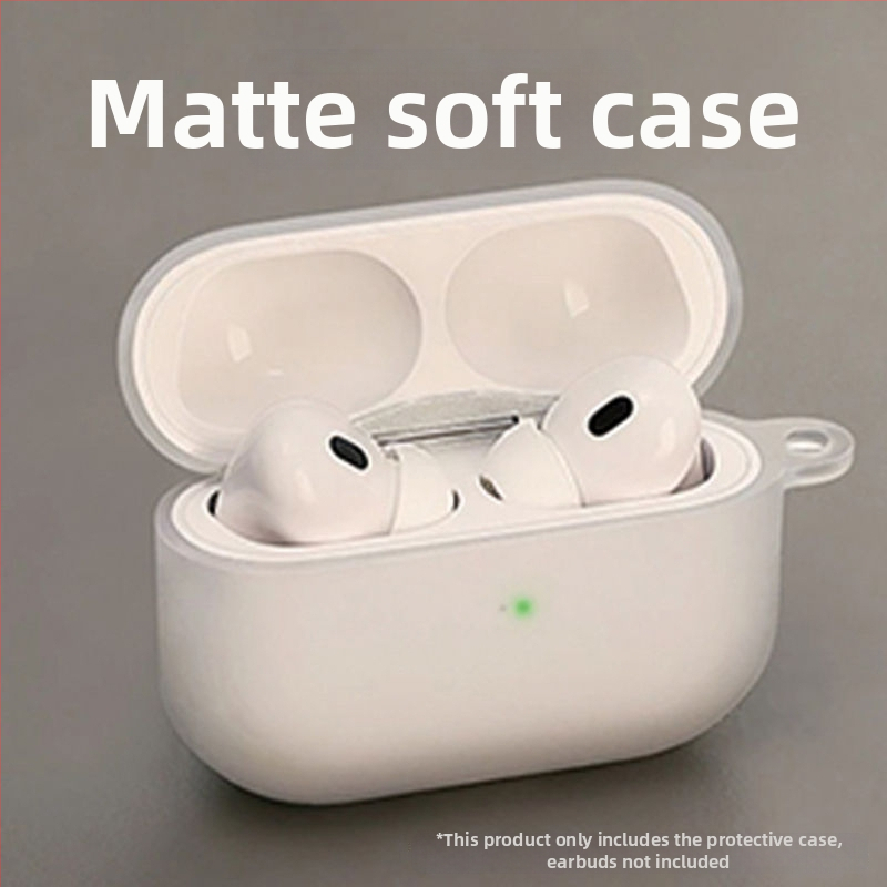Zaštitna futrola AirPods Pro2 Gen2: matno prozorno PC kućište s graviranim uzorkom za AirPods