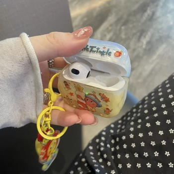 Защитен калъф за AirPods Pro 2 и AirPods 1/2 със гравиран дизайн; Материал: Pcs; Стил: IP модел; Съвместим с Oppo