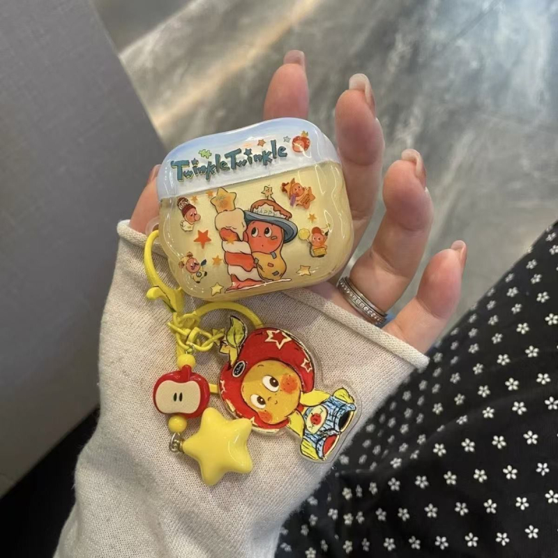 Защитен калъф за AirPods Pro 2 и AirPods 1/2 със гравиран дизайн; Материал: Pcs; Стил: IP модел; Съвместим с Oppo