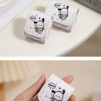 AirPods защитен калъф — карикатурен дизайн, PU кожа, релефна щампа, съвместим с Apple, поддръжка за персонализация