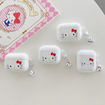 Carcasă pentru AirPods pentru Apple AirPods 1/2/3 și AirPods Pro 2 – TPU, textură Frosted, universală, turnare prin injecție, design Kitty