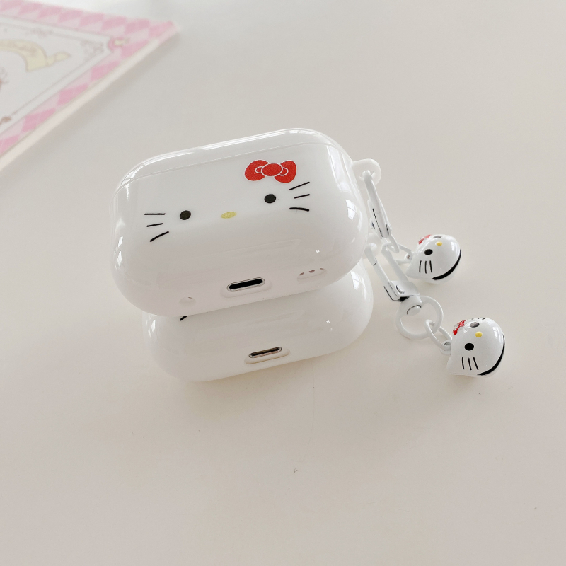 Carcasă pentru AirPods pentru Apple AirPods 1/2/3 și AirPods Pro 2 – TPU, textură Frosted, universală, turnare prin injecție, design Kitty