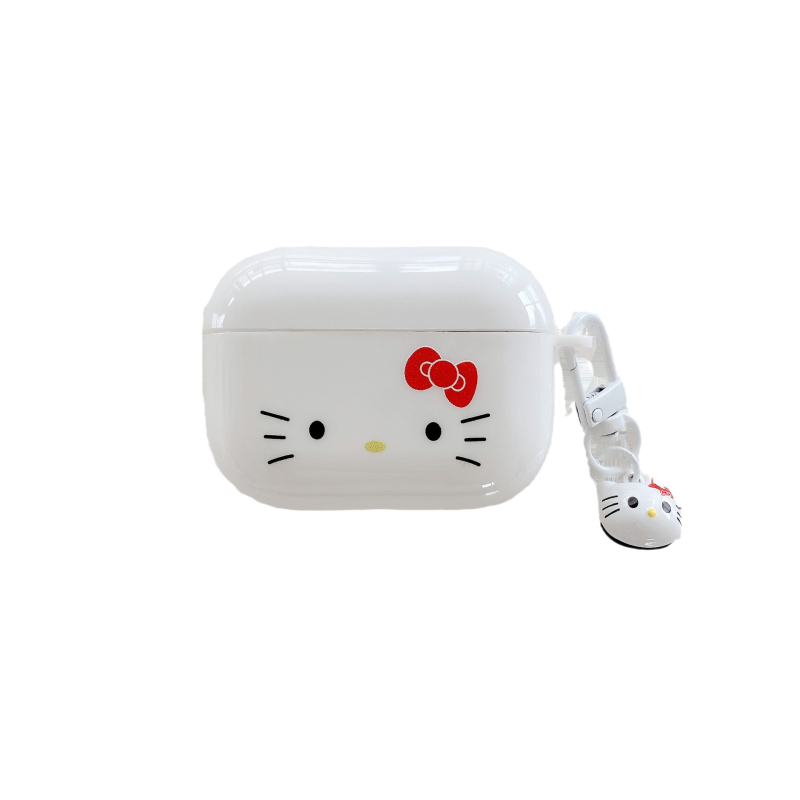 Carcasă pentru AirPods pentru Apple AirPods 1/2/3 și AirPods Pro 2 – TPU, textură Frosted, universală, turnare prin injecție, design Kitty