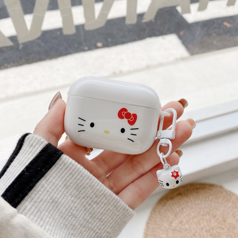 Carcasă pentru AirPods pentru Apple AirPods 1/2/3 și AirPods Pro 2 – TPU, textură Frosted, universală, turnare prin injecție, design Kitty