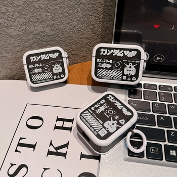 Carcasă AirPods – TPU, carcasă rigidă, stil desen animat, imprimare termică, model desen animat, pentru Apple