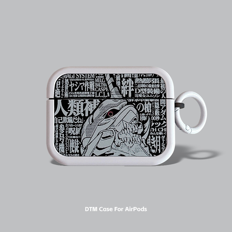 Carcasă AirPods – TPU, carcasă rigidă, stil desen animat, imprimare termică, model desen animat, pentru Apple